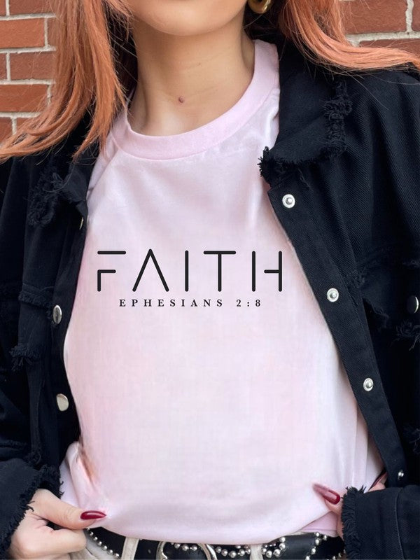 FAITH Ephesians 2 8 Short Sleeve Tee