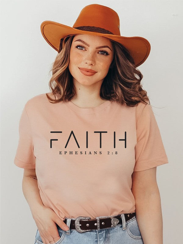 FAITH Ephesians 2 8 Short Sleeve Tee