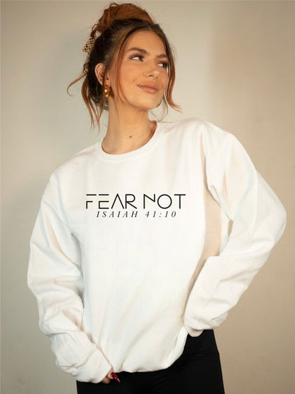 Fear Not Isaiah 41 10 Cozy Crewneck Sweatshirt