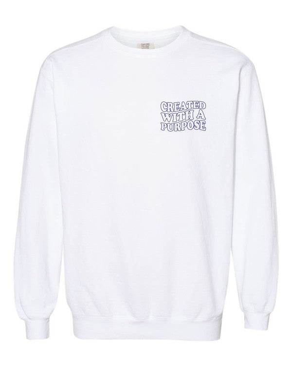 Created With Purpose Comfort Color Sweatshirt