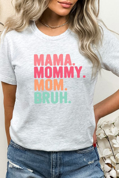 Mama Mommy Mom Bruh Pastel Mothers Graphic Tee