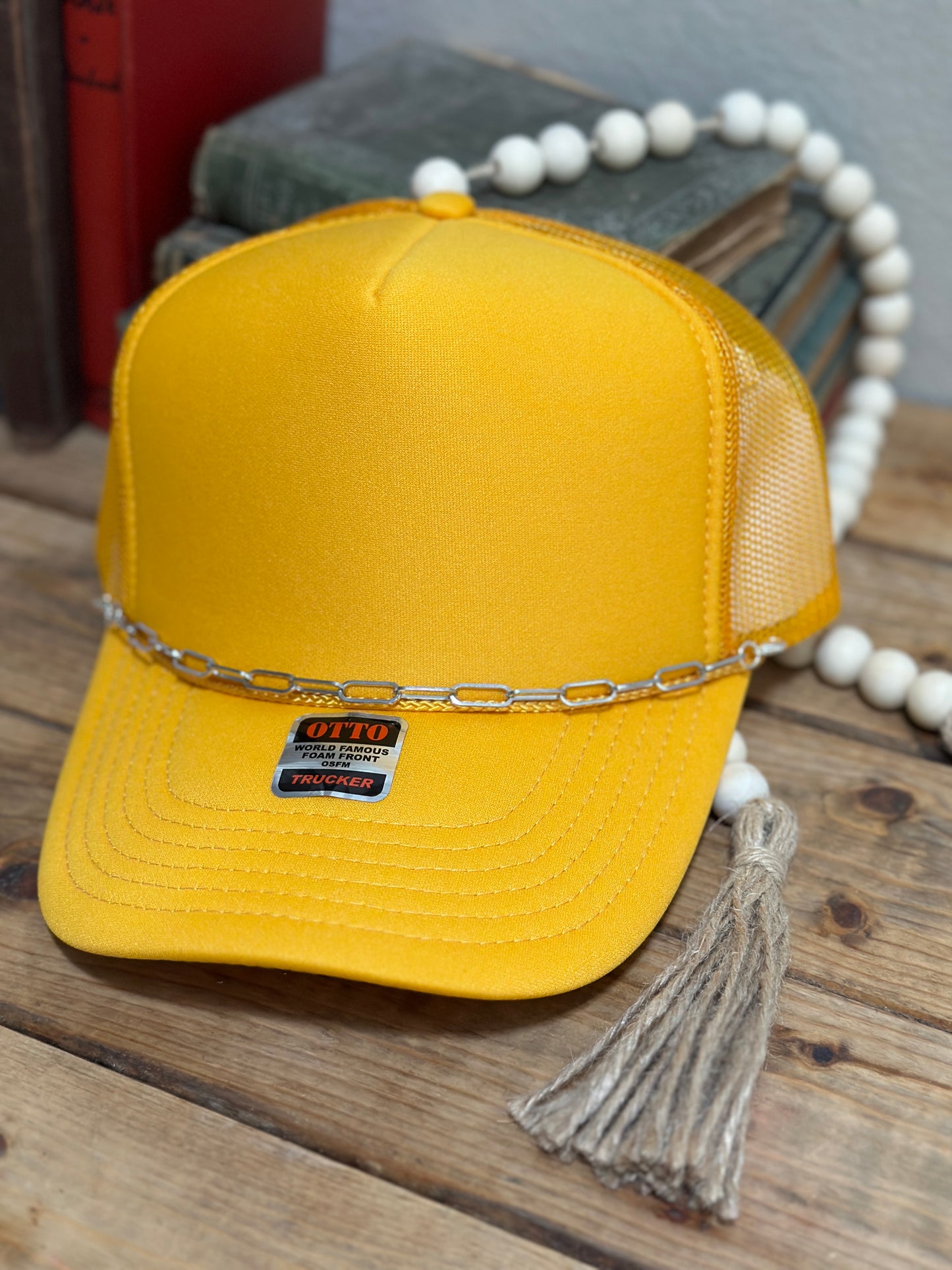 Small Silver Paper Clip Hat Chain by Modern Grace Company