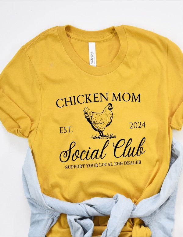 Chicken Mom Social Club Graphic Boutique Tee