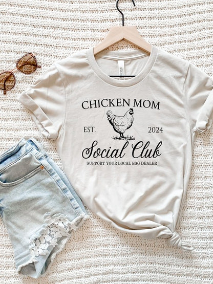 Chicken Mom Social Club Graphic Boutique Tee