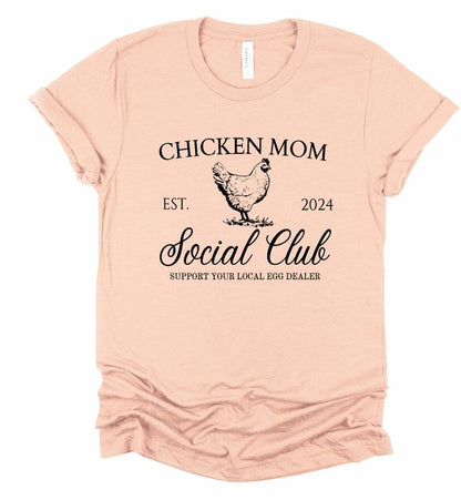 Chicken Mom Social Club Graphic Boutique Tee