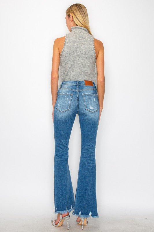 PLUS - HIGH RISE FLARE JEANS