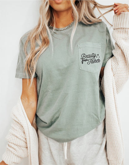 Beauty from Ashes Pocket Comfort Color Tee