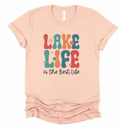 Lake Life is the Best Life Bella Graphic Tee