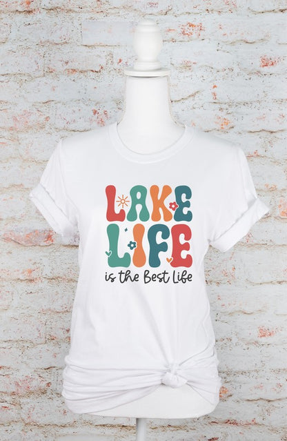 Lake Life is the Best Life Bella Graphic Tee