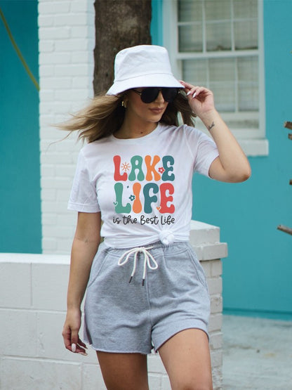 Lake Life is the Best Life Bella Graphic Tee