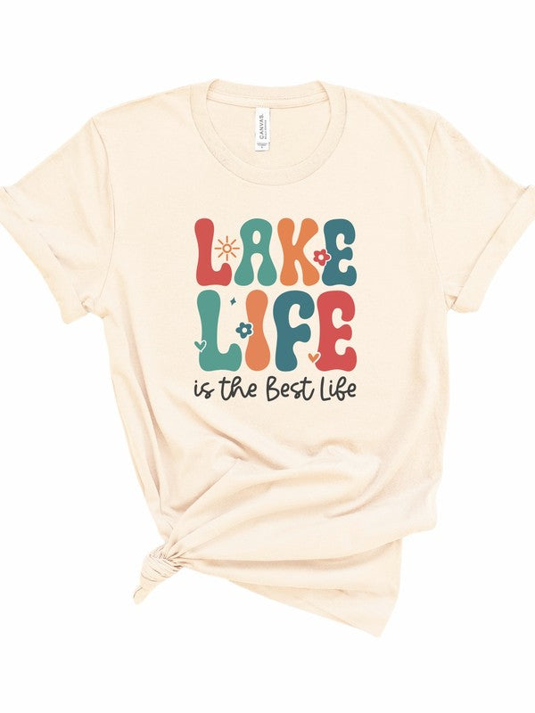 Lake Life is the Best Life Bella Graphic Tee