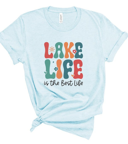 Lake Life is the Best Life Bella Graphic Tee