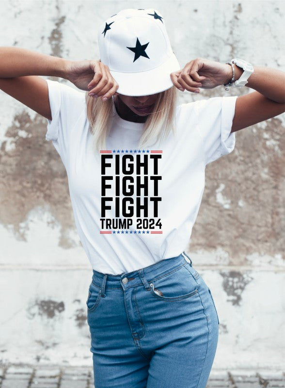 Fight Fight Fight Trump 2024 Softstyle Graphic