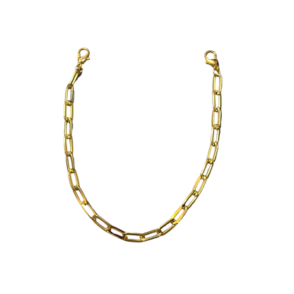 4mm Gold Paper Clip Hat Chain by Modern Grace