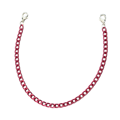 4mm Aluminum Curb-Style Hat Chain-Fuchsia by Modern Grace Company