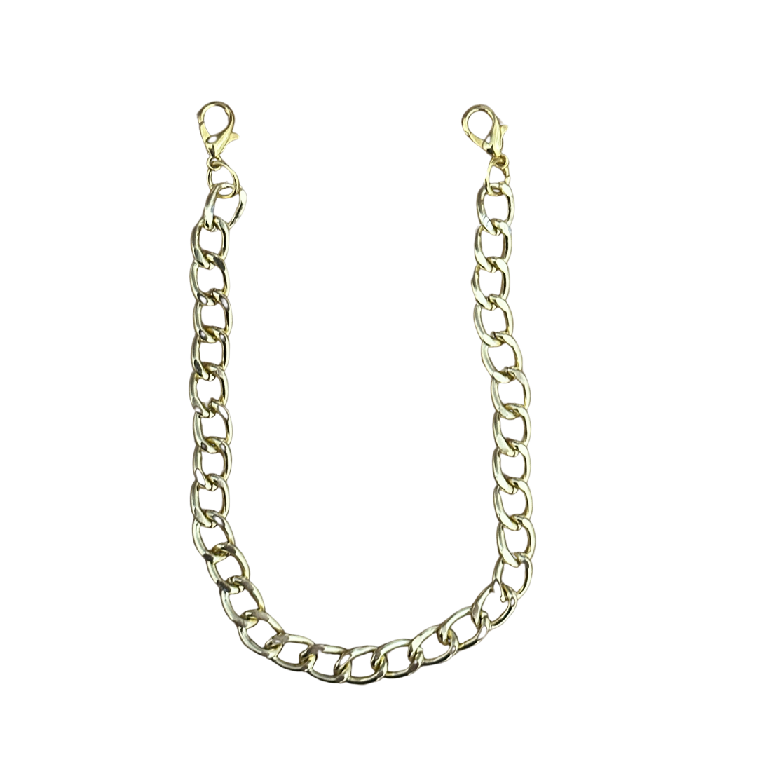 Gold Plated Aluminum Curb-Style Hat Chain by Modern Grace Company