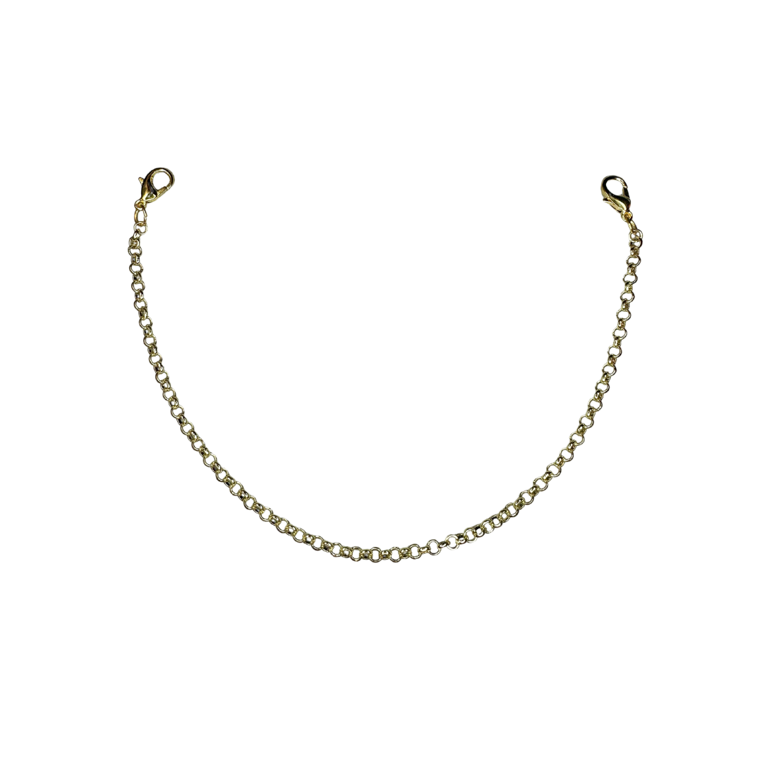 Dainty Gold Rolo Hat Chain by Modern Grace Company